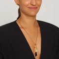 Necklace with white and black jade pendants from the Guatemala collection