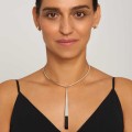 Kolia z czarnym jadeitem z kolekcji Guatemala