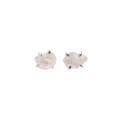 Silver earrings with rock crystal from the Aurora collection