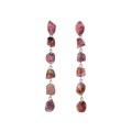 Earrings with pink tourmalines from the Aurora collection