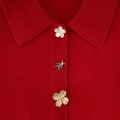 Pin z czterolistną koniczyną na szczęście z kolekcji Bery