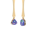 Long earrings with colorful pendants from the Minakari collection - ORSKA