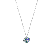 Silver, double-sided necklace from the Minakari collection