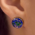 Earrings with Indian ornaments from the Minakari collection - ORSKA