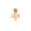 Gold-plated ring with crystal from the Holos collection - ORSKA