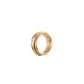 Gold-plated ring, band ring from the Prato collection