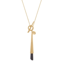 Necklace with a black jade pendant from the Guatemala collection