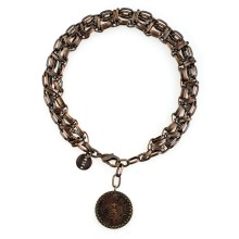 Chain necklace from the Ducats collection with a coin