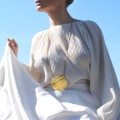 Long necklace from the Moon collection with a pendant inspired by the full moon MON42-2 ORSKA jewelry