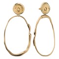 Brass earrings with a seal from the New Stone collection NSK32-1 ORSKA jewelry