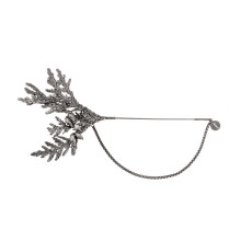 Broszka gałązka thuji z łańcuszkiem z kolekcji Thuja