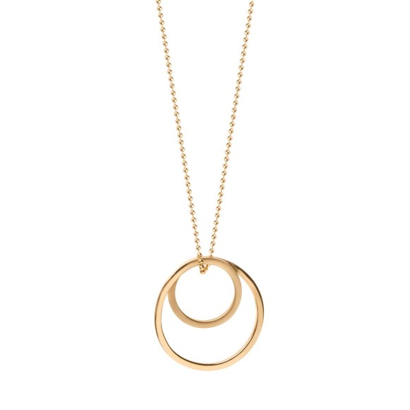 Necklace from the Body collection with a round pendant inspired by the navel BN31-2 - ORSKA jewelry