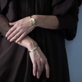 Delicate minimalist bracelet made of brass, from the Body collection BA31-2 - ORSKA jewelry
