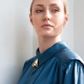 Artystyczny pin w kształcie nosa z kolekcji Body BB16-2 marki ORSKA biżuteria