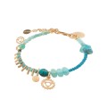 Delicate bracelet with throat chakra from the Gelato collection - GEA36-3 - ORSKA jewelry