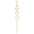 Artistic, gold necklace from the Apis collection - Orska jewelry