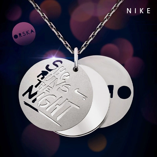 Naszyjnik ze stali dla NIKE - współpraca B2B