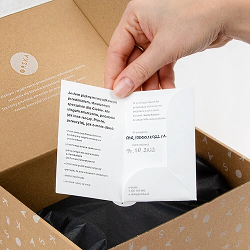 Receipt cover