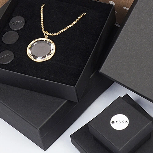 ORSKA black jewelry boxes