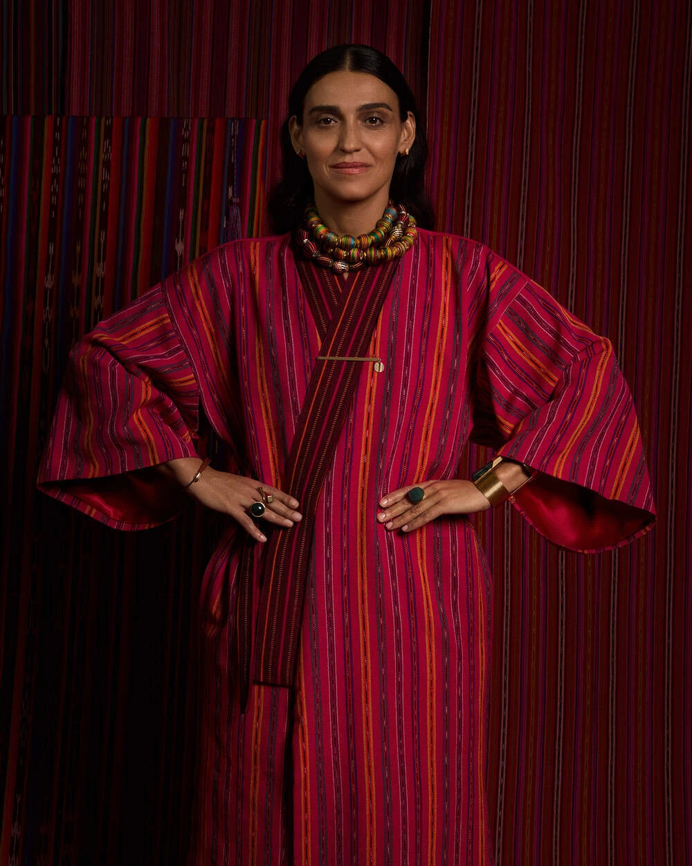 Fuksjowe kimono inspirowane miastem Chichicastenango