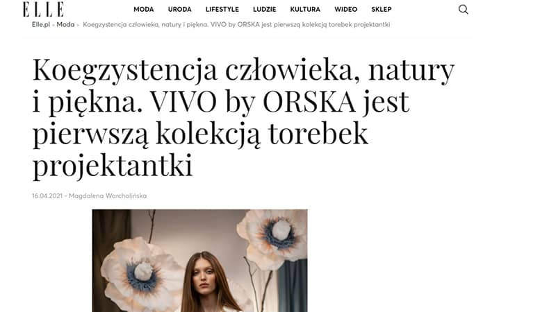 Koegzystencja człowieka, natury i piękna. Elle.pl o kolekcji VIVO