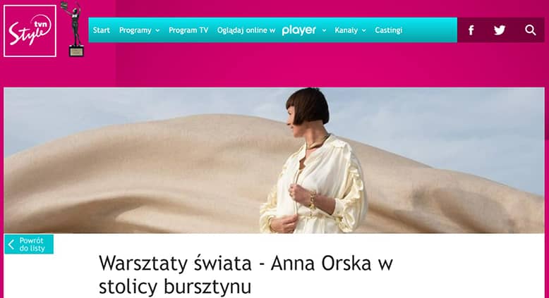 Dokument Warsztaty Świata - Anna Orska w Stolicy Bursztynu w Discovery Group