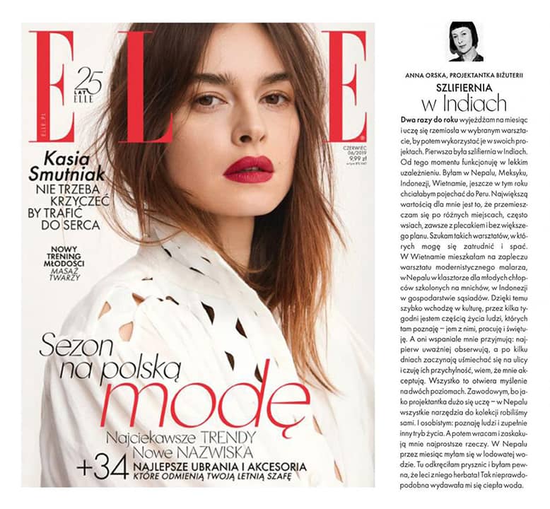 W czerwcowym ELLE Anna Orska opowiada o podróżach, które odmieniły jej życie